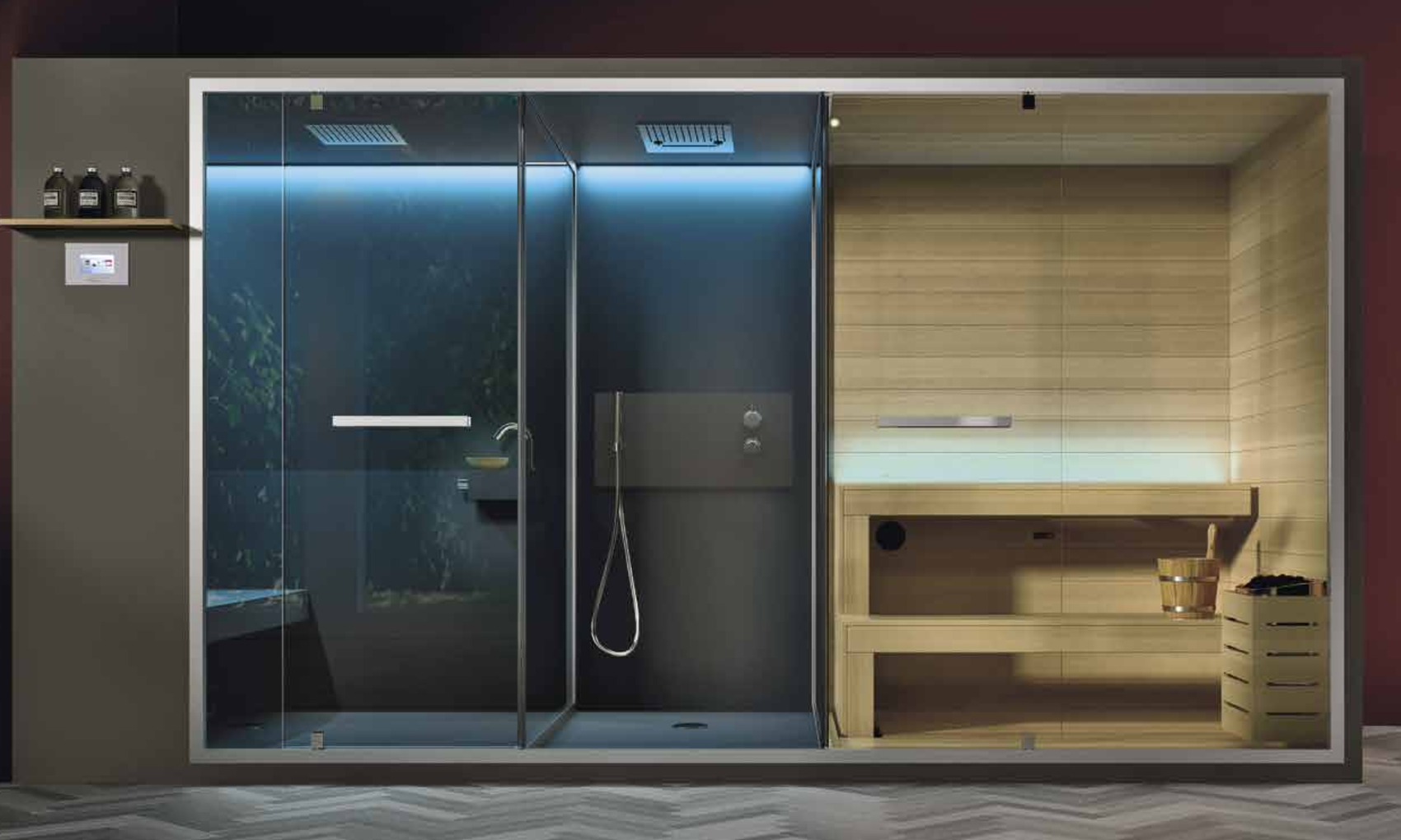 Sauna / Sauna-Dampf-Kombination aus Italien &ndash; Ansicht 2