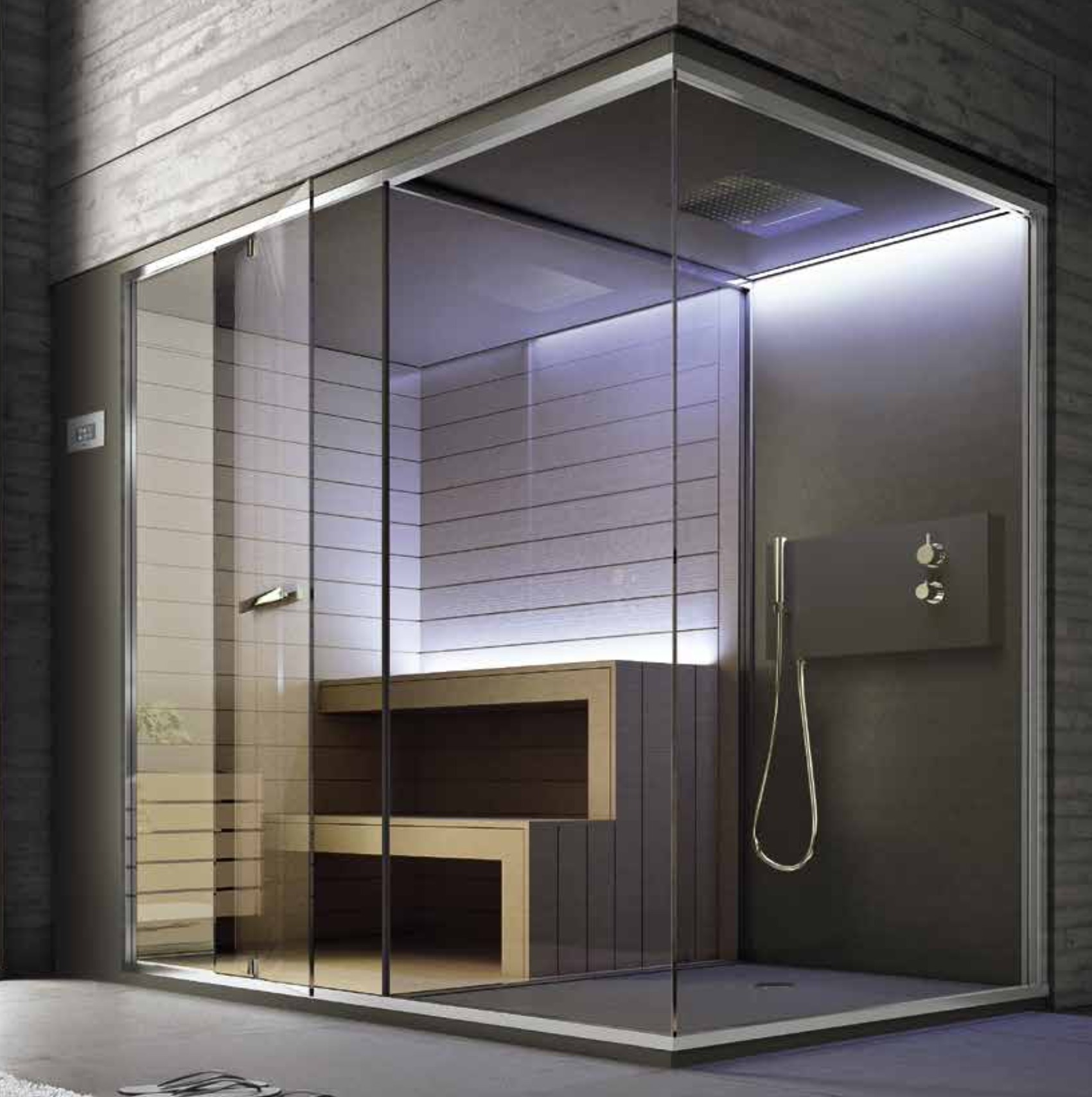Sauna / Sauna-Dampf-Kombination aus Italien &ndash; Ansicht 3