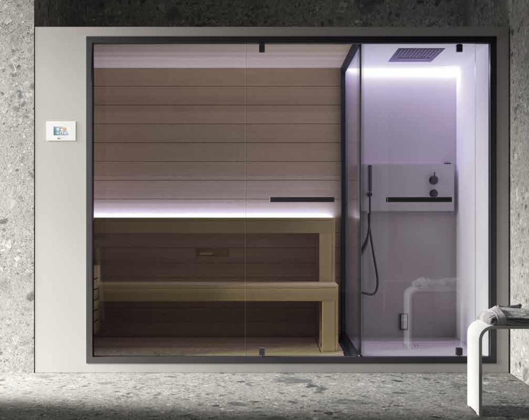 Sauna / Sauna-Dampf-Kombination aus Italien &ndash; Ansicht 4