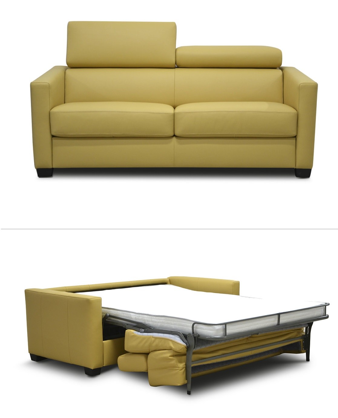 Schlafsofa Dini 1 – als Sofa und ausgeklappt als Bett