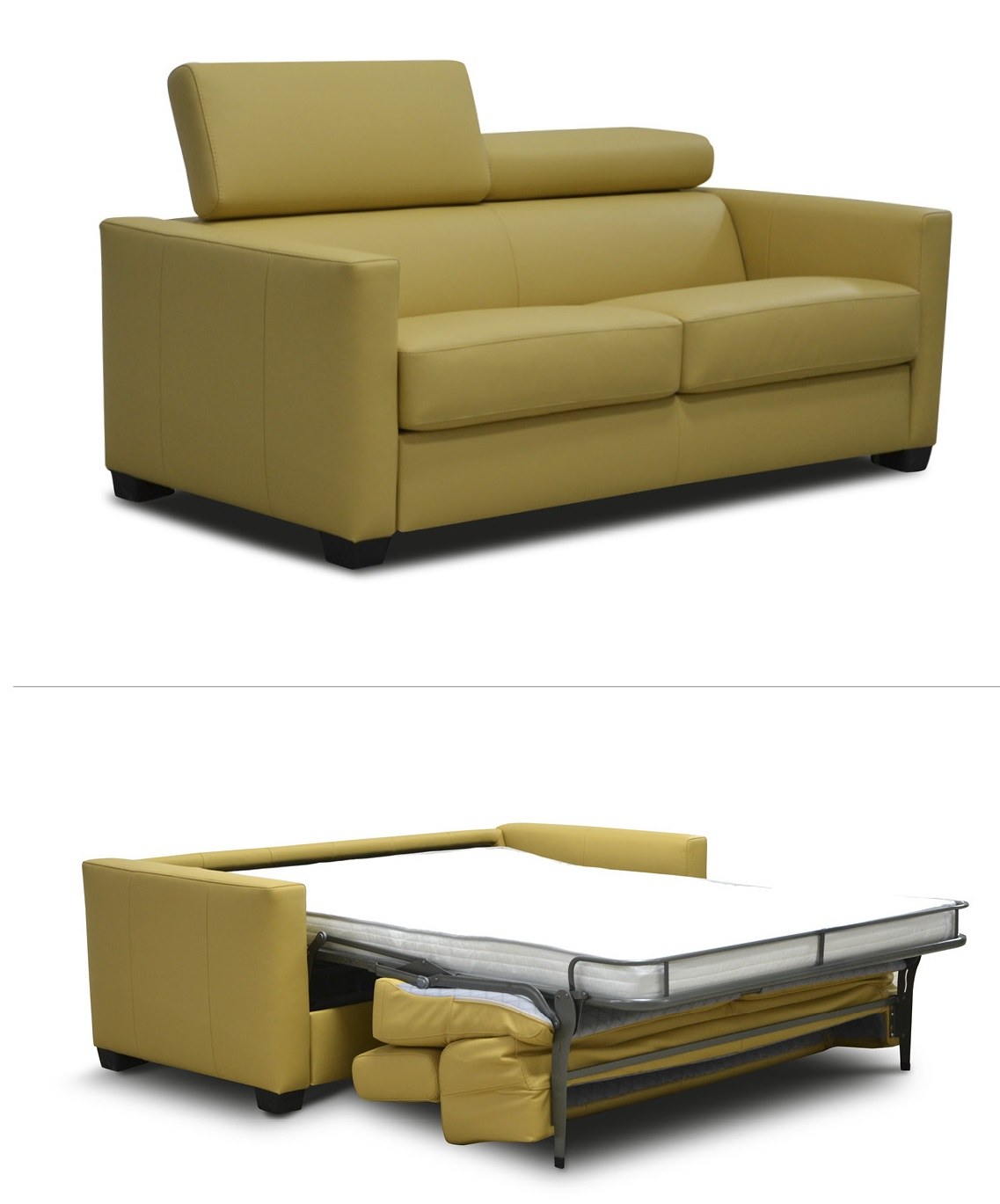 Schlafsofa Dini 2 – als Sofa und ausgeklappt als Bett