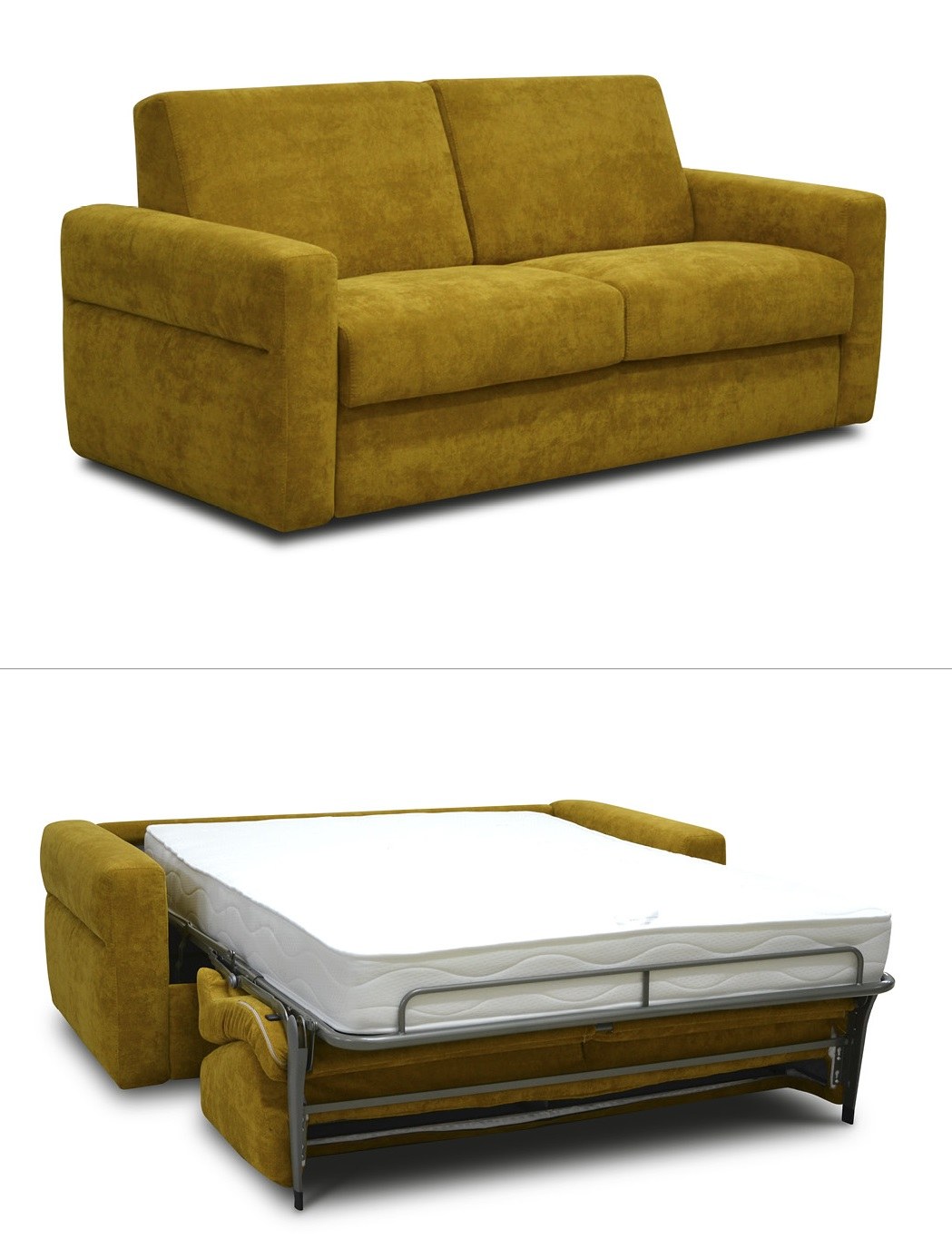 Schlafsofa Pero T – als Sofa und ausgeklappt als Bett